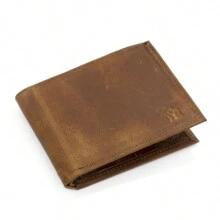 Carteira Masculina Grande Aba Para CNH, Espaço para Notas, Moedas, Cartões e Rg Envio Imediato - Caramelo - Visão 6