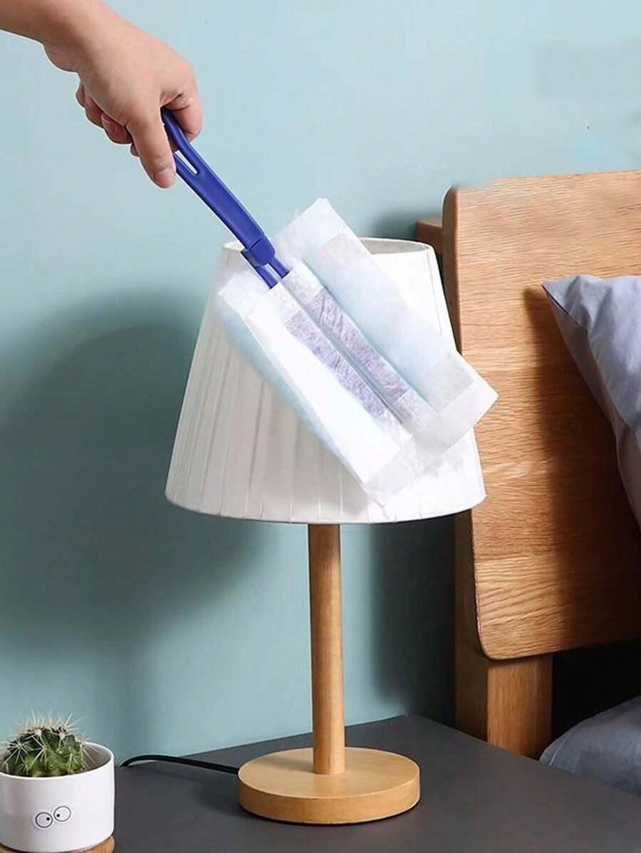 1pc Multi-Functional Static Dust Removal Brush With Fine Fiber & Chicken Feather For Household - Multicolor - View 1