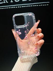 Funda de teléfono con patrón floral minimalista compatible con iPhone 17 Pro Max - Multicolor - Ver 3