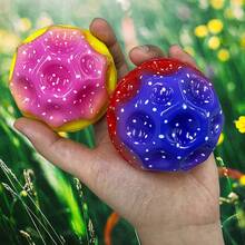 9 Pcs Space Balls Extreme High Bouncing Ball Pop Bouncing SpaceBall Rubber Bounce Ball Sensory Ball Improve Hand-Eye Coordination Sports Training Ball Sensory Ball Easy To Grip And Catch - Multicolor - View 7