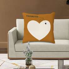 1pc Modern Simple Stripe & Geometric Grid Pattern Pillow Cover, Decorative Cushion For Sofa, Chair, Waist, Bed - A10 - View 5