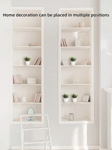 1盆人造盆栽植物,適合放在房間、書桌、架子、浴室進行家居裝飾 - 綠色 - 查看 8