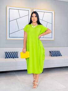 Women Dresses - 青檸色 - 查看 4