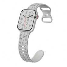 Sport Silicone Alphabet Strap Universal Watch Band [New Version] Compatible With Apple Watch S1-S9 - 42/44/45(L) - View 14