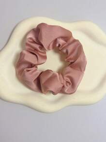 1pc Women's Multicolor Plain Fabric Hair Tie, Suitable For Daily Wear - Multicolor - View 6