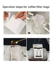 50个带耳滴滤咖啡袋，挂耳咖啡滤袋