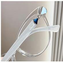 1 件女士心形时尚眼镜现代简约风格变色时尚眼镜 - 黑色 - 查看 7