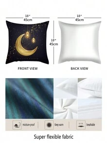 坐墊套,聚酯短毛絨枕套,沙發坐墊套,1個 - 彩色 - 查看 2