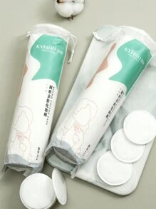 80片圆形双层卸妆棉 加厚脸部/唇部/眼部卸妆棉 直径58mm 包装在包中 配件