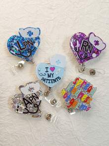 Bác sĩ & Y tá Huy hiệu & Hình trái tim Y tá Mũ lưỡi trai Khóa , Tuyệt vời Qủa tặng Hoặc Mặc hàng ngày Đối với Y khoa Nhân viên - Nhiều màu - Xem 12