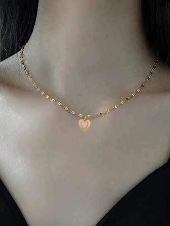 1pc Women Fashion, Personalized, Multi Style Valentine's Day Love Pendant Necklace As A Valentine's Day Gift For Lovers And Girlfriends