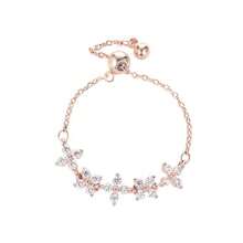 1 件可調節三葉草形開口戒指 - 送給女朋友的最佳情人節禮物,優雅奢華 - 四葉草 - 查看 5