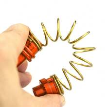 1pc Stainless Steel Spring For Rear Drum Brake Of Motorcycle, Universal - Orange - View 4