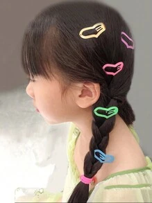50 cái Cô gái Đầy màu sắc dễ thương Hình trái tim Kẹp tóc Với Kim loại BB Clasp , Ngẫu nhiên Màu sắc , Tuyệt vời Đối với Mặc hàng ngày Hoặc Ngày lễ tình nhân Qủa tặng - Nhiều màu - Xem 3