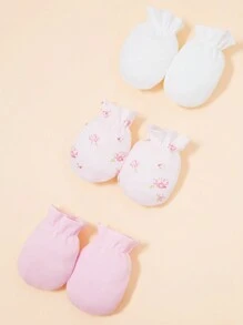 6pairs Random Colored Gloves For Baby Boy - Multicolor - View 5