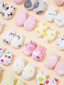 6pairs Random Colored Gloves For Baby Boy - Multicolor - View 2