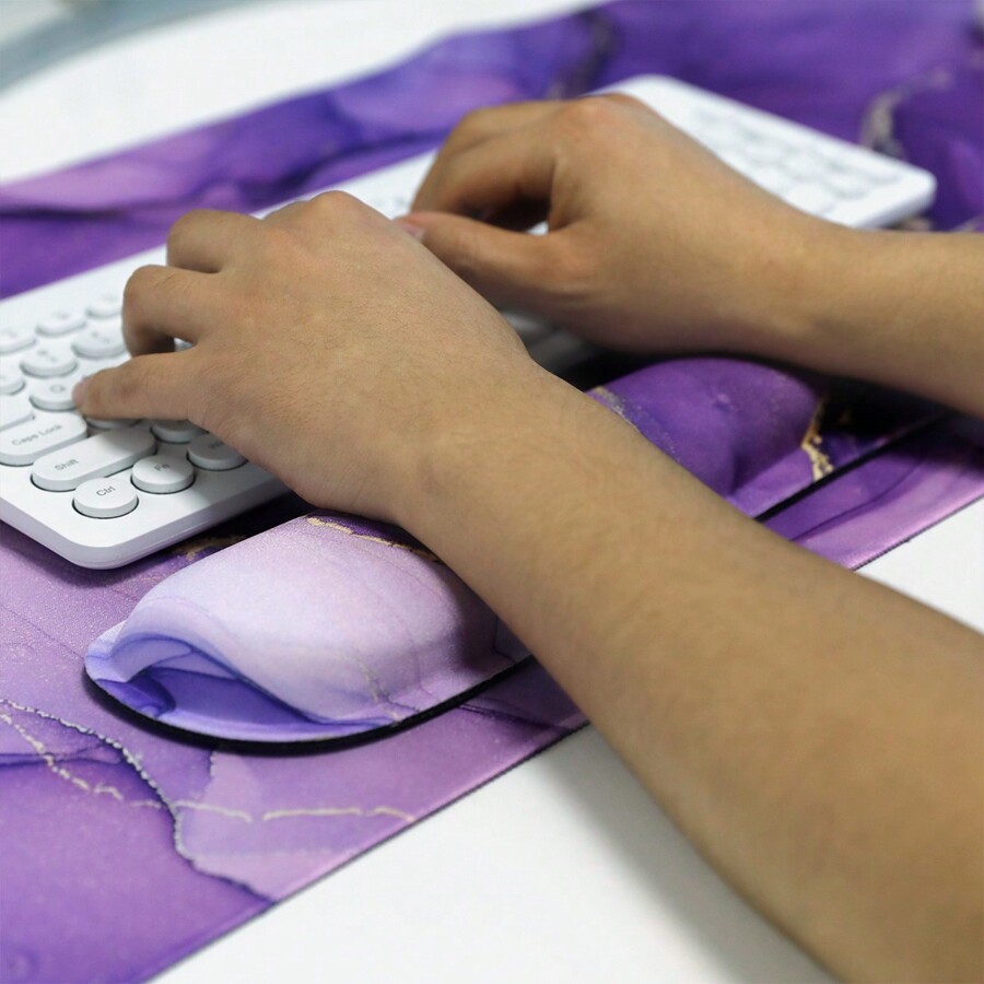 1 Set Of Large Rubber AntiSkid Mouse Pad + Rubber Mechanical Keyboard