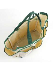 1個帆布花園工具袋,包括大容量手提袋和園藝鏟,全新設計 - 棕色 - 查看 4