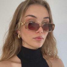 1 件裝女士長方形珍珠配件時尚時尚眼鏡適合日常外出 - 彩色 - 查看 14