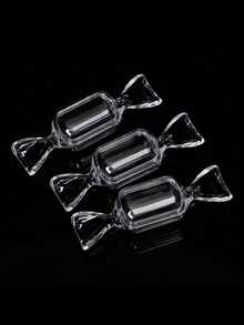 20pcs Hollow Candy Boxes, Mini Candy Shaped Creative Boxes, Happy Party, Christmas, Open Transparent Plastic Candy Box - Clear - View 8
