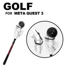 VR Golf Club Handle Attachment Golft Golf Club Handle Accessories Realistic Golf Club Attachment For Meta Quest 3 - Purple - View 2
