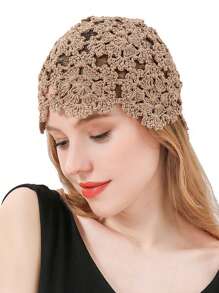 1 Miếng Của phụ nữ Xu hướng: Cắt giảm Mũ Beanies , vui tươi Phong cách Nhật  Thời trang Đan Mũ lưỡi trai , Retro Mới lạ Hoa Bện Mũ nồi Mũ - Màu xanh lam - Xem 2