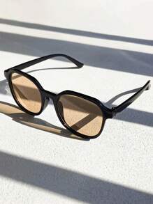 1pair Unisex New Korean Fashion Large Frame Fashion Glasses, Slimming Face, Social Media Star Street Style Chic Eyeglasses Beach Accessories For Women Glasses Shades Basics Fall Winter Women Outfits Clothes Business Casual Gifts For Summer Beach Vacation,Outdoor,Travel Preppy Style For Back To School