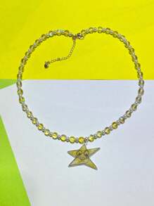 Latin Mafia Star Necklace - 黃色 - 查看 1