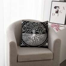 1入現代抽象幾何圖案裝飾枕套,多色坐墊套,適用於沙發、客廳、辦公室、臥室家居裝飾 - 彩色 - 查看 4