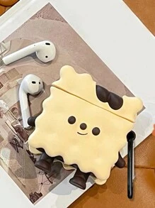 Cartoon Chocolate Biscuit Silicone Earphone Case, Compatible With Airpods Pro/ Apple 1/2/3rd Generation - Multicolor - View 1