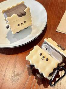 Cartoon Chocolate Biscuit Silicone Earphone Case, Compatible With Airpods Pro/ Apple 1/2/3rd Generation - Multicolor - View 3