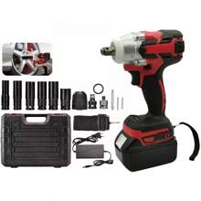 Pistola Impacto Llave Taladro Inalámbrica Sincarbono - Rojo - Ver 1