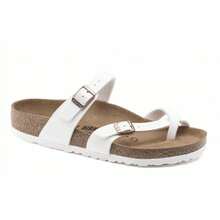 Birkenstock Mayari Birko-Flor Sandal In White - White - View 3