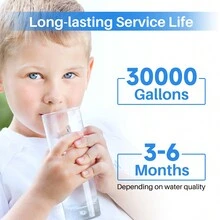 10" X 4.5" Whole House Pleated Water Filter Replacement For GE FXHSC, Culligan R50-BBSA, Pentek R50-BB, WFHDC3001, W50PEHD, GXWH40L, GXWH35F, For Well Water, Pack Of 2 - White - View 6