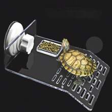 Turtle Basking Platform Climbing Platform Fish Tank Turtle Aquarium Basking Platform Acrylic Resting Platform High Water Turtle Climbing Deep Water Floating Platform - Clear - View 1