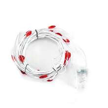 1入組led愛心藤蔓燈,非常適合情人節求婚、假日派對、室內浪漫暖色場景裝飾,樹燈 - 紅色 - 查看 11