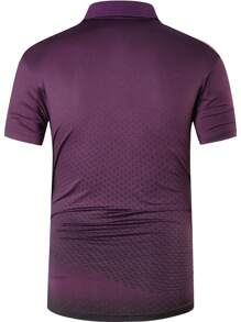 jeansian 1 Miếng Nam Thể thao Áo polo Đối với Quần vợt , Golf , Bô-linh Và Cổ Polo - Màu Lilac Tím - Xem 4
