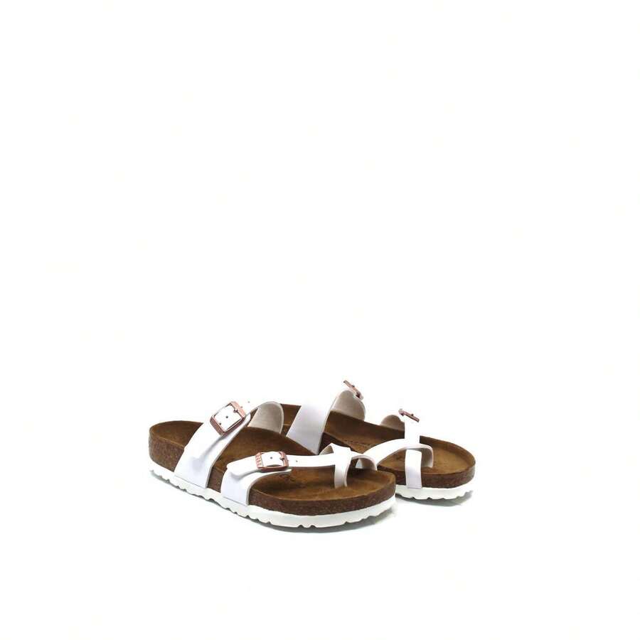 Birkenstock Mayari Birko-Flor Sandal In White - White - View 1