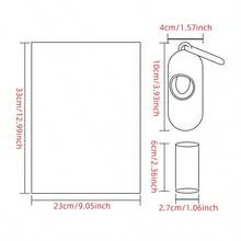 1pc Pet Waste Bag Dispenser Bones Capsule Shape Poop Bag Storage Container - Pink - View 2