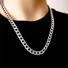 不鏽鋼/鈦鋼珠寶鏈項鍊,簡約百搭,ins風格,嘻哈nk鏈 - 不銹鋼項鍊 - 查看 3