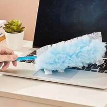 1pc Static Dust Removal Sweeper, Household Cleaning Tool For Dust And Hair Removal - Blue - View 9