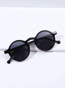 1pc Ladies' Unique Round Shaped Multicolored Fashion Glasses Suitable For Taking Photos - Multicolor - View 2