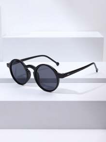 1pc Ladies' Unique Round Shaped Multicolored Fashion Glasses Suitable For Taking Photos - Multicolor - View 4