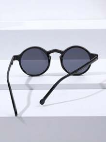 1pc Ladies' Unique Round Shaped Multicolored Fashion Glasses Suitable For Taking Photos - Multicolor - View 3