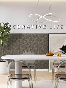 9入組3.94x7.87英吋pvc光澤陶瓷磁磚風格白色裝飾性牆貼帶圖案,適用於廚房和浴室防濺背板,防水剝離式壁飾,可拆卸diy家居裝飾壁貼 - 彩色 - 查看 5