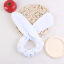 1条女士简约甜美发带，多功能发饰，可用于造型、洗脸、化妆，也可作头巾、吸汗带、发箍，适合秋冬季节度假装扮，优雅围巾，柔软头巾 - 彩色 - 查看 12