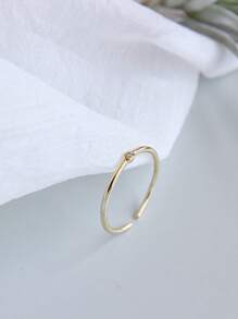 1枚s925銀極簡設計細邊裝飾戒指,非常適合女性日常佩戴或作為送給朋友,家人或長輩的禮物 - 細圈款 - 查看 9