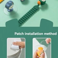 馬桶蓋手柄 - 短或長,附帶帶子 - 藍色 - 查看 3