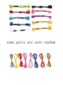 拼圖diy玩具編織手環 雨虹友誼手環 色彩繽紛創意手環 珠子製作玩具 - 粉色 - 查看 5