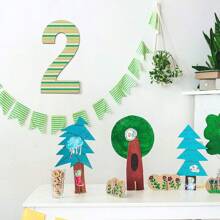 12英寸大號空白木質數字8,未完成的木片招牌板,diy工藝用木質數字,適用於牆壁裝飾,畫畫,婚禮生日派對裝飾,房間家飾 - 8 - 查看 7